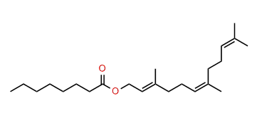 (E,Z)-3,7,11-Trimethyl-2,6,10-dodecatrienyl octanoate